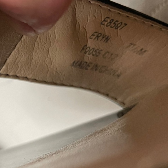 Calvin Klein Size 7-1/2 Black leather Gladiator sandals. Rear zipper Entry. - Picture 12 of 12